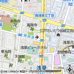 浅草居酒屋 風天周辺の地図