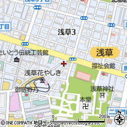 ミスターデンジャー浅草観音店周辺の地図