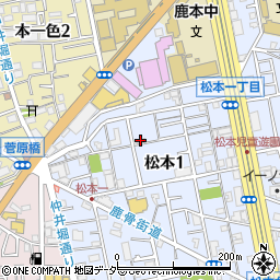 東京都江戸川区松本1丁目28-1周辺の地図