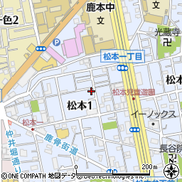 東京都江戸川区松本1丁目22-12周辺の地図