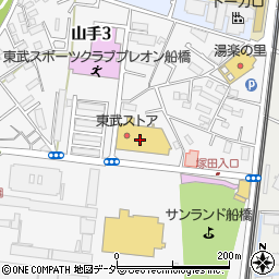 みずほ銀行東武ストア新船橋店 ＡＴＭ周辺の地図