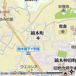 千葉県佐倉市鏑木町108周辺の地図