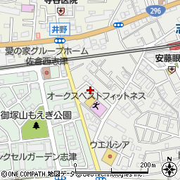 千葉県佐倉市上志津1641-21周辺の地図