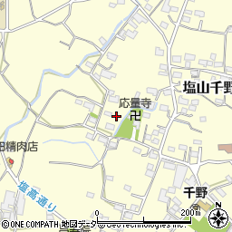 山梨県甲州市塩山千野697周辺の地図