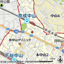 ＦＭサイクル中山駅前店周辺の地図