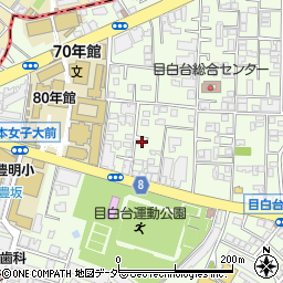 東京都文京区目白台2丁目2-8周辺の地図