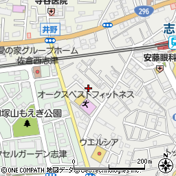 千葉県佐倉市上志津1641-28周辺の地図