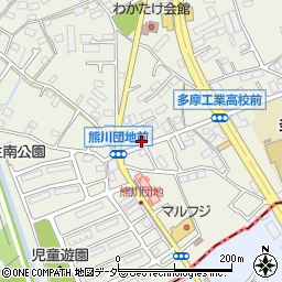 東京都福生市熊川178周辺の地図