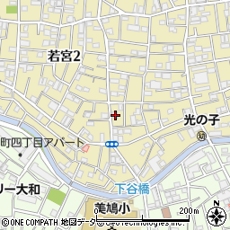 東京都中野区若宮2丁目14-5周辺の地図