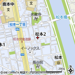 東京都江戸川区松本2丁目27-15周辺の地図