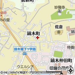 千葉県佐倉市鏑木町209-2周辺の地図