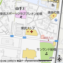 株式会社ローヤルクリーニング　東武ストア新船橋店周辺の地図