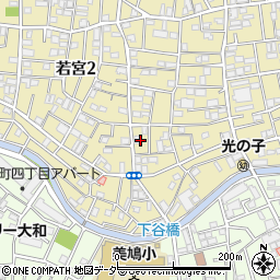 東京都中野区若宮2丁目14周辺の地図