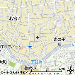 東京都中野区若宮2丁目15周辺の地図