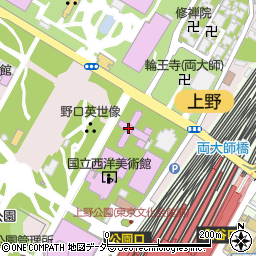 国立科学博物館日本館周辺の地図
