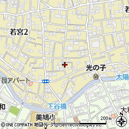 東京都中野区若宮2丁目3-5周辺の地図