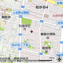 東京都台東区松が谷3丁目11-5周辺の地図