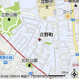 東京都練馬区立野町周辺の地図