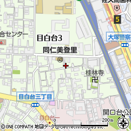 東京都文京区目白台3丁目6-4周辺の地図
