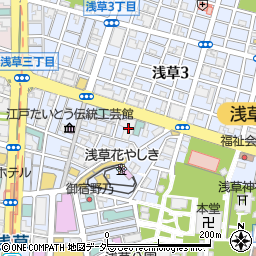 クレッセンコート浅草管理室周辺の地図