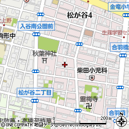 東京都台東区松が谷3丁目11-3周辺の地図