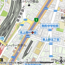 ＳＣＳ上野新館周辺の地図