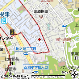 東京地下鉄根津ビル周辺の地図
