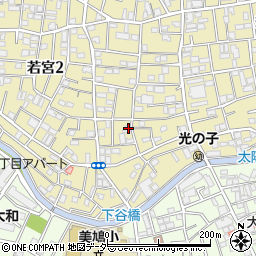 東京都中野区若宮2丁目15-10周辺の地図