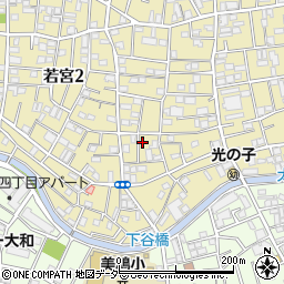 東京都中野区若宮2丁目15-6周辺の地図