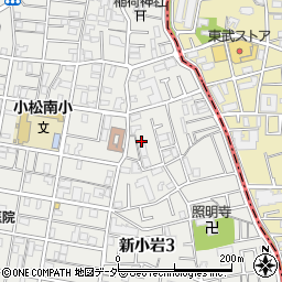 東京都葛飾区新小岩3丁目14-3周辺の地図