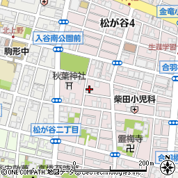 東京都台東区松が谷3丁目11-6周辺の地図