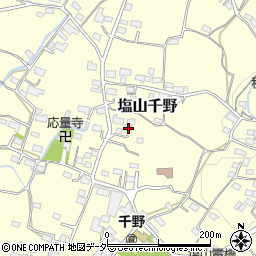 山梨県甲州市塩山千野674周辺の地図