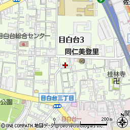 東京都文京区目白台3丁目11周辺の地図