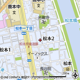 東京都江戸川区松本2丁目26-2周辺の地図