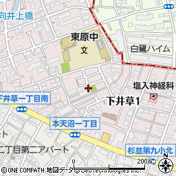 〒167-0022 東京都杉並区下井草の地図