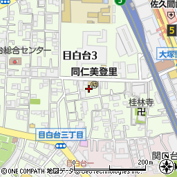 東京都文京区目白台3丁目10周辺の地図