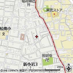 東京都葛飾区新小岩3丁目14-10周辺の地図