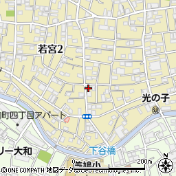 東京都中野区若宮2丁目14-6周辺の地図