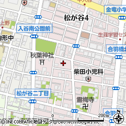 東京都台東区松が谷3丁目11周辺の地図