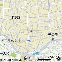 東京都中野区若宮2丁目14-7周辺の地図