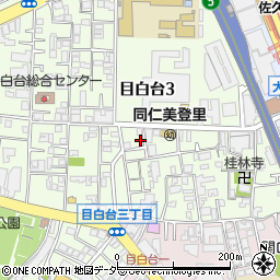 東京都文京区目白台3丁目11-11周辺の地図
