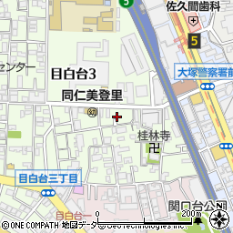東京都文京区目白台3丁目6周辺の地図