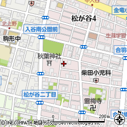 東京都台東区松が谷3丁目11-7周辺の地図