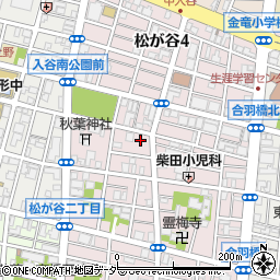 東京都台東区松が谷3丁目11-12周辺の地図