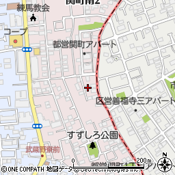 東京都練馬区関町南2丁目13-22周辺の地図