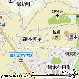 千葉県佐倉市鏑木町209周辺の地図