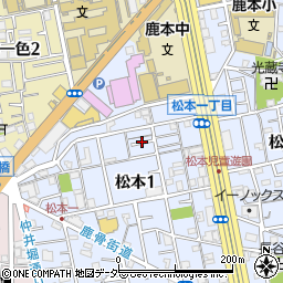 東京都江戸川区松本1丁目29周辺の地図