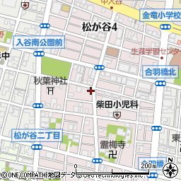 東京都台東区松が谷3丁目11-13周辺の地図
