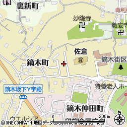 千葉県佐倉市鏑木町198-38周辺の地図