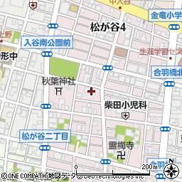 東京都台東区松が谷3丁目11-11周辺の地図